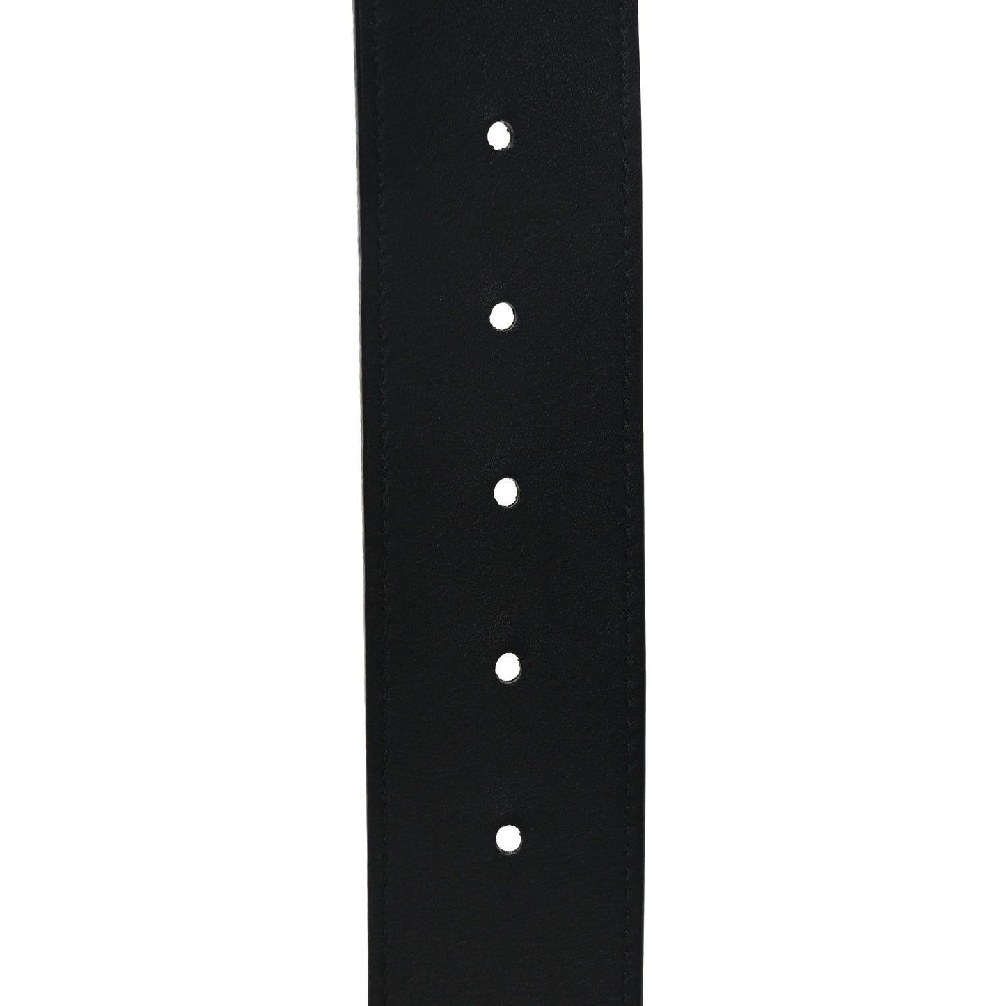 Moon Calfskin Pearl Double G 40mm Belt 85 34 Black Cream