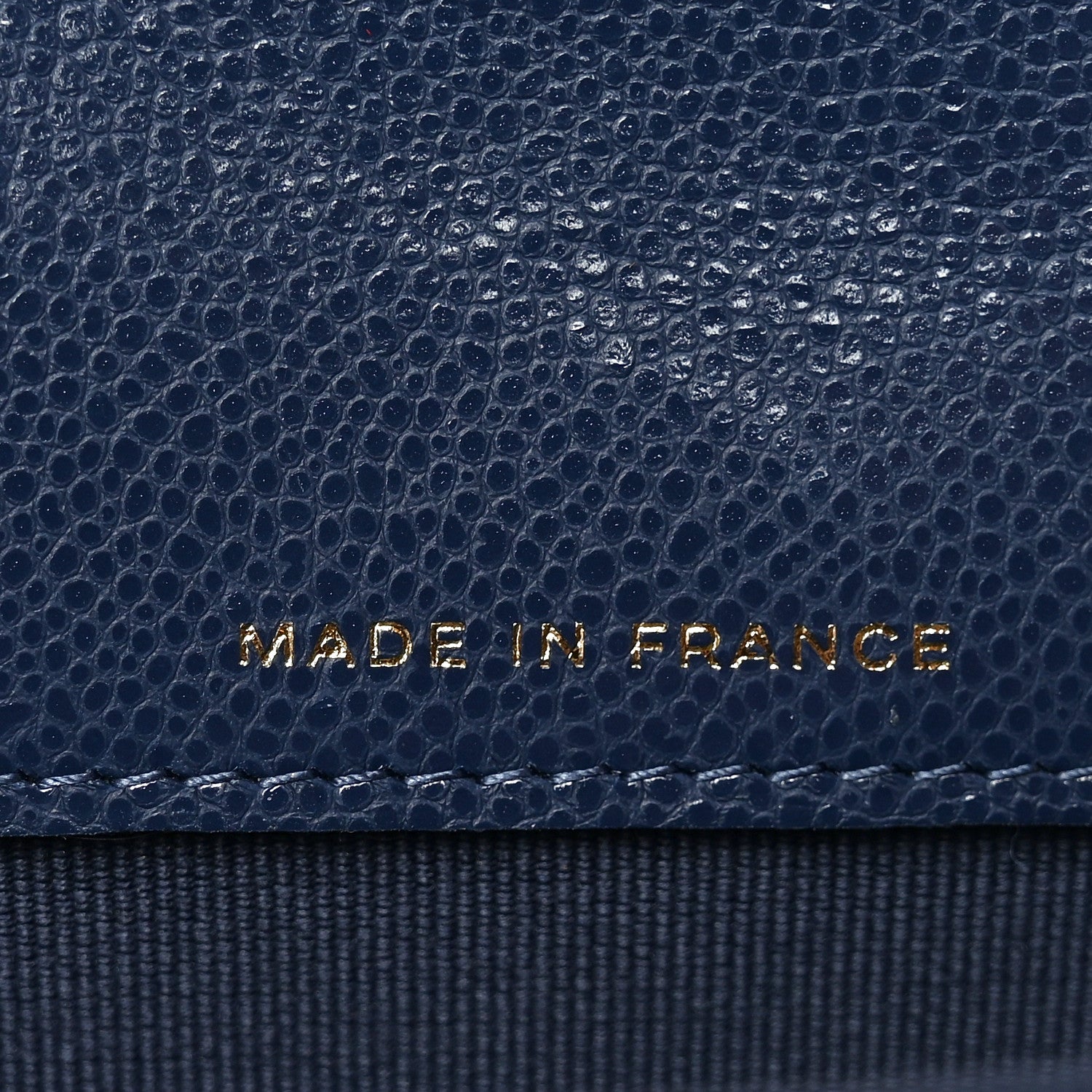 Chanel Caviar Quilted Flap Card Holder Wallet Navy Blue 7 of 9