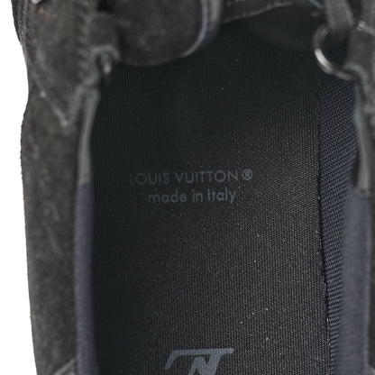 Louis Vuitton Suede Mens LV Trainer Sneakers 9 Black 8 of 9