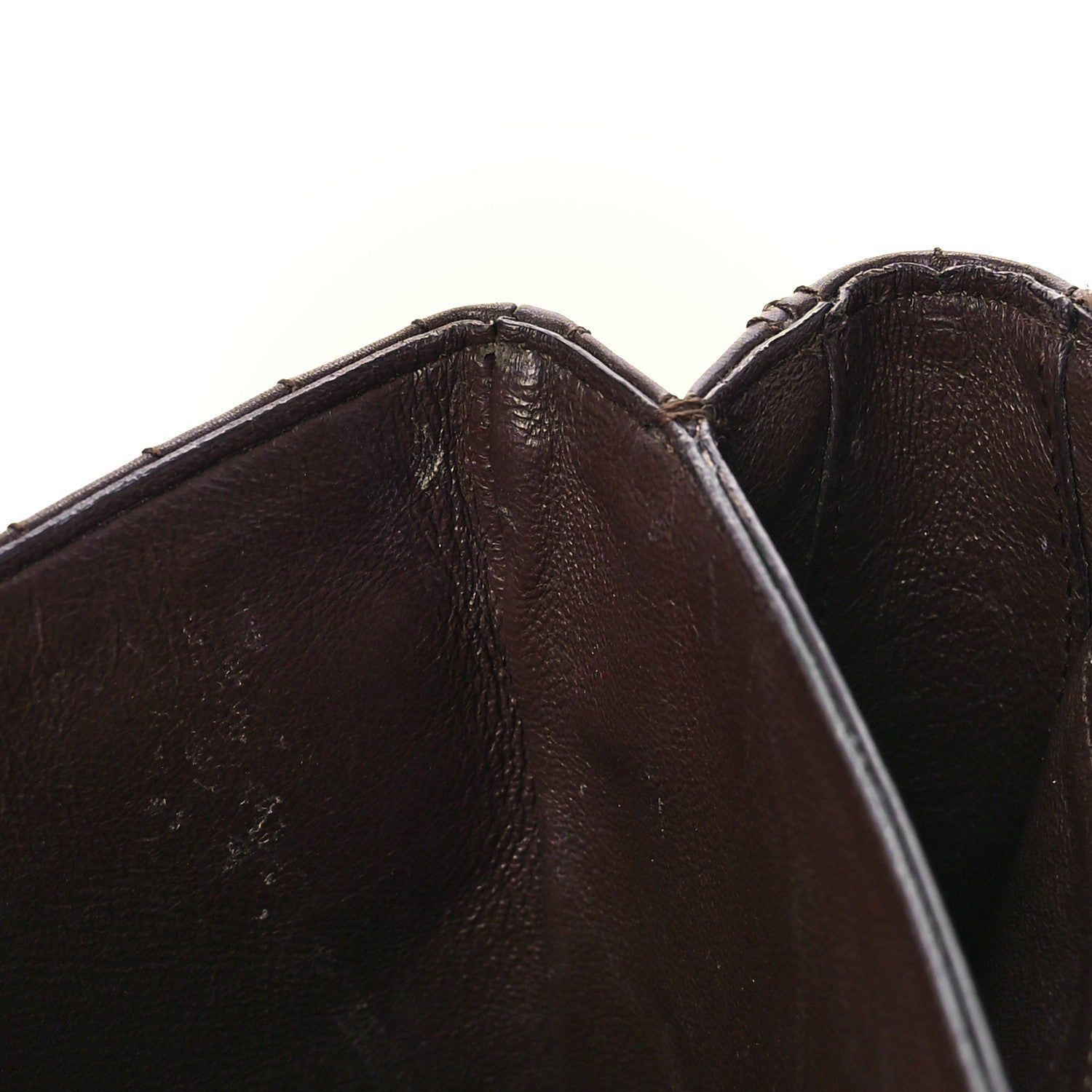 Celine Calfskin Quilted Medium C Bag Dark Brown 9 of 14