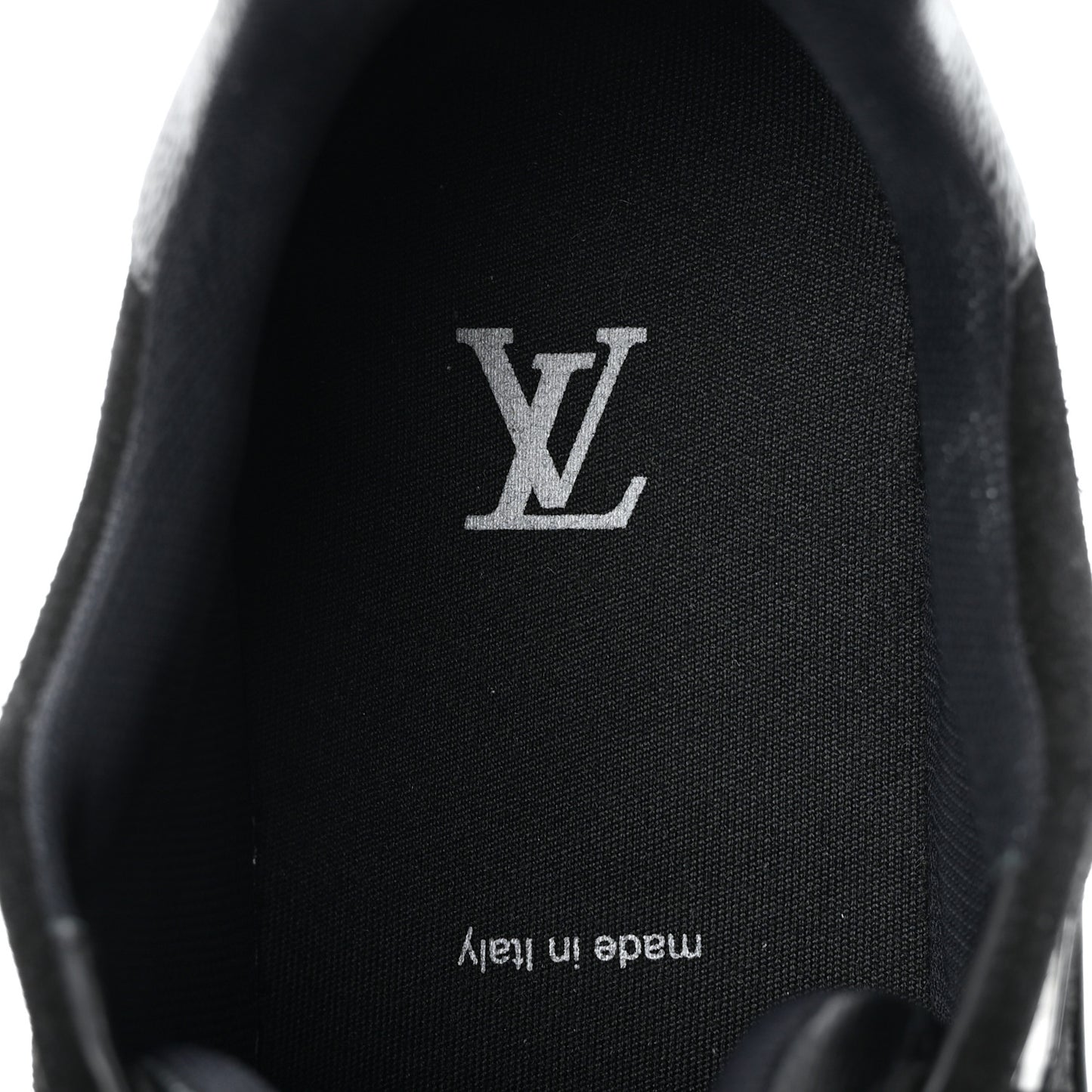 Calfskin Monogram Eclipse Mens LV Trainer Sneakers 8.5 Black