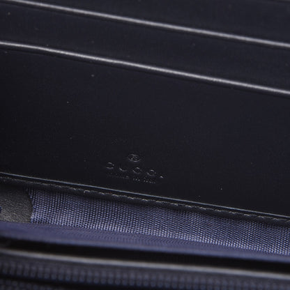 Gucci GG Supreme Monogram Blooms Zip Around Wallet Blue 6 of 6