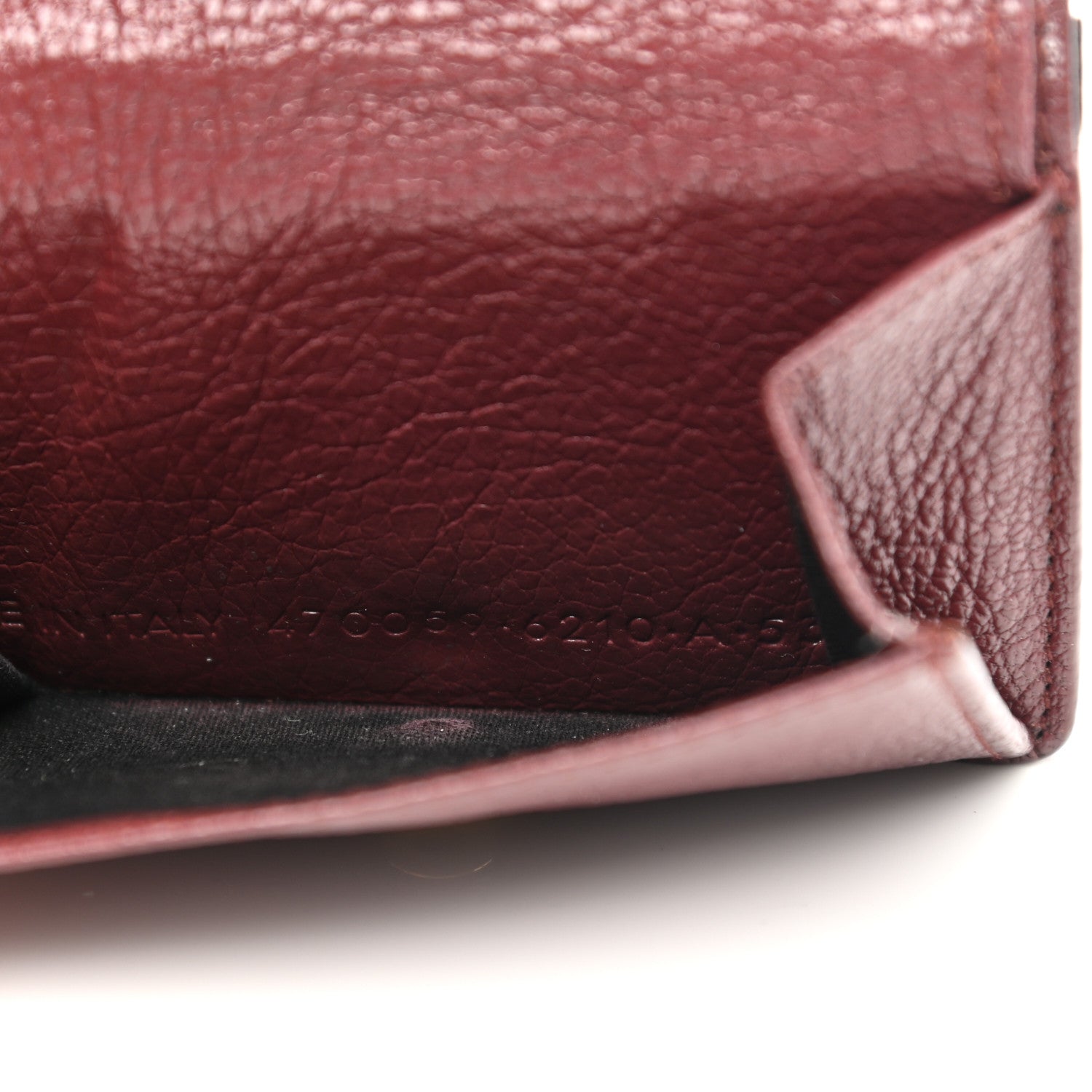 Balenciaga Chevre Gold Metallic Edge Hardware City Mini Wallet Bordeaux 8 of 8