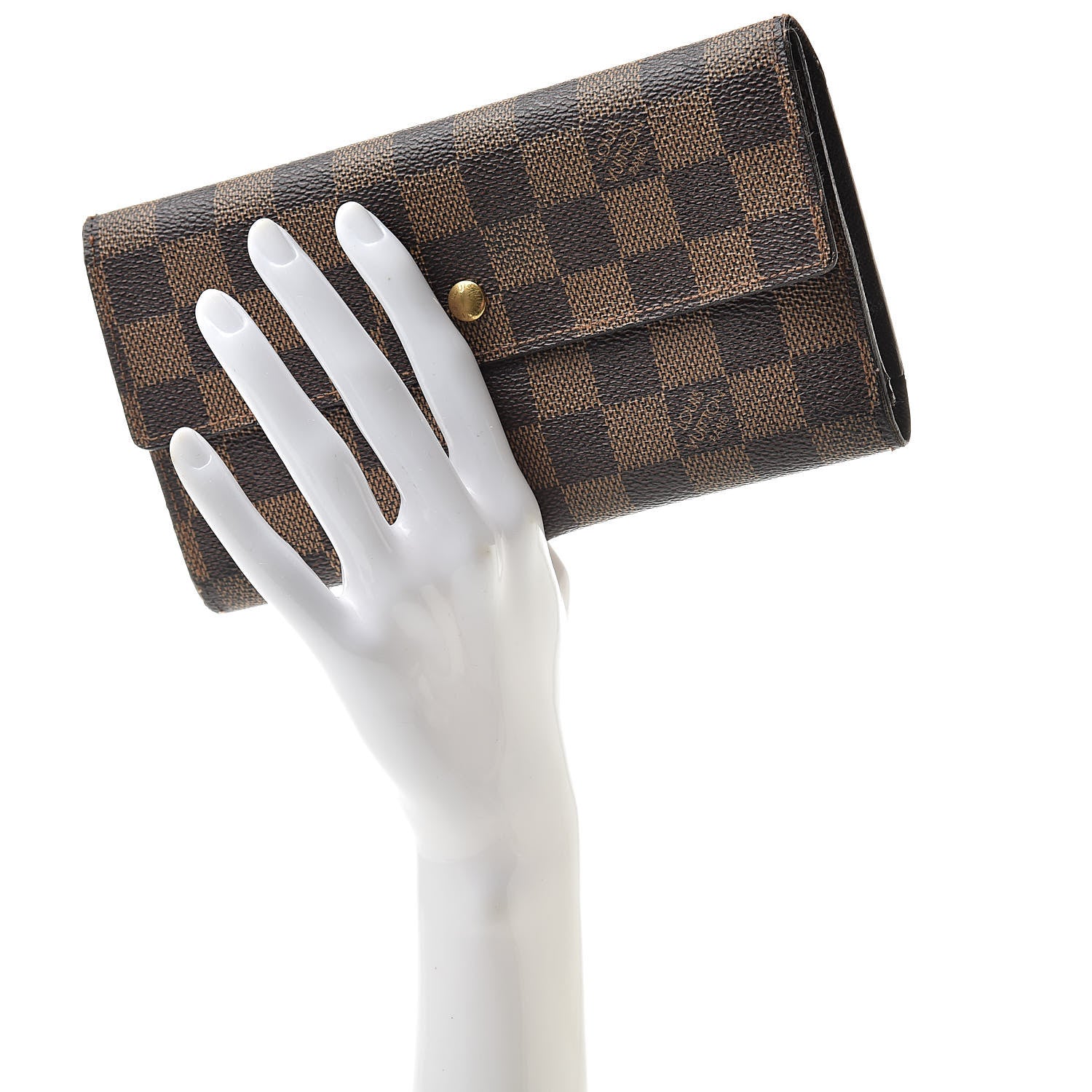 Louis Vuitton Damier Ebene Porte Tresor International Wallet 2 of 18