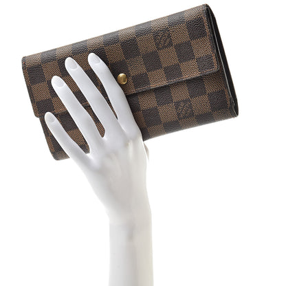 Louis Vuitton Damier Ebene Porte Tresor International Wallet 2 of 18