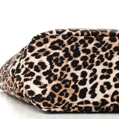 Prada Tessuto Nylon Leopard Print Shopping Tote Avorio 8 of 9