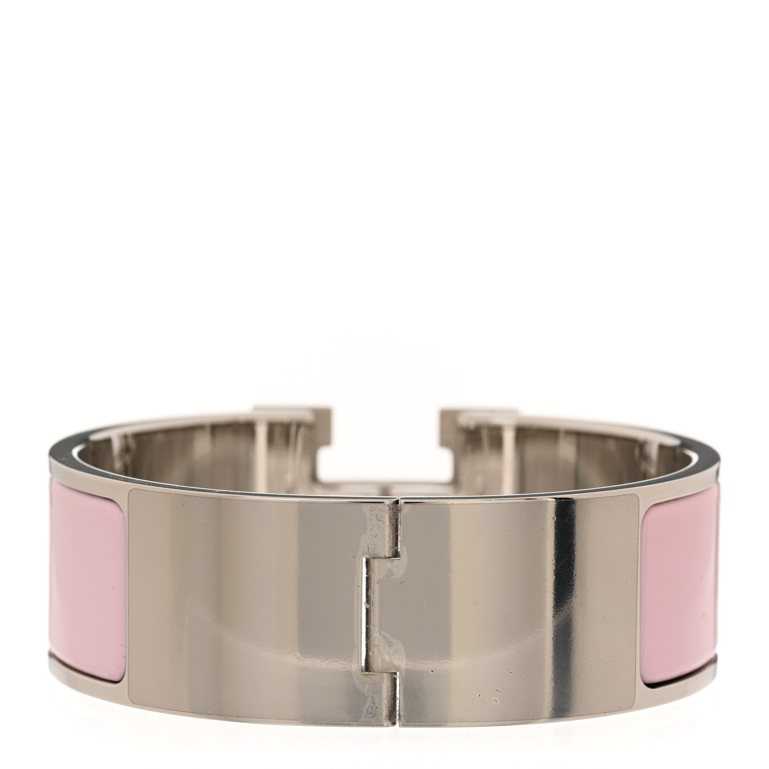 Hermes Enamel Wide Clic Clac H Bracelet GM Rose Dragee 3 of 5