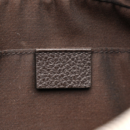 Gucci Monogram Dollar Calfskin Belt Bag Beige Ebony Testa di Moro Marrone Scuro 6 of 11