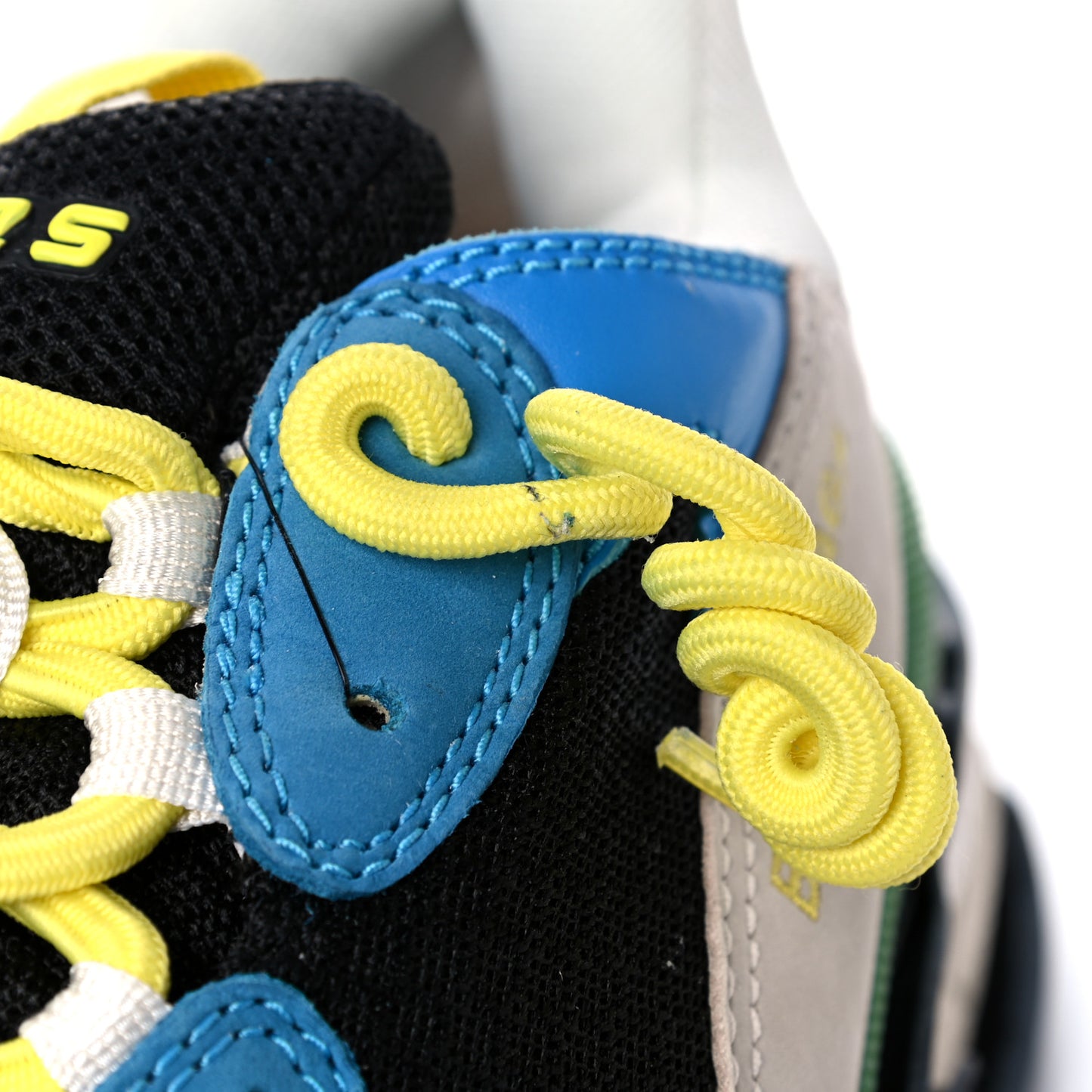 Fabric Mesh Nappa Mens Triple S Sneakers 43 Bleu White Vert Jaune