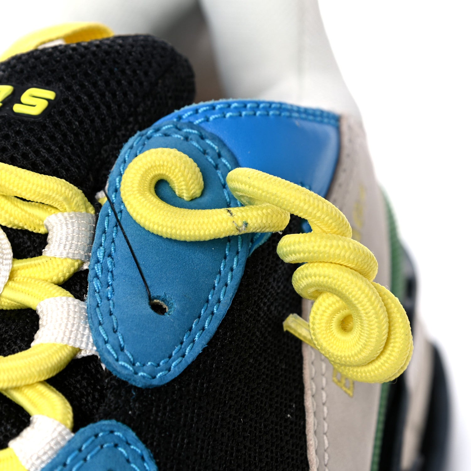 Balenciaga Fabric Mesh Nappa Mens Triple S Sneakers 43 Bleu White Vert Jaune 8 of 17