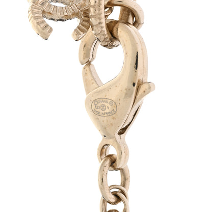 Chanel Pearl CC Round Pendant Necklace Gold 4 of 5
