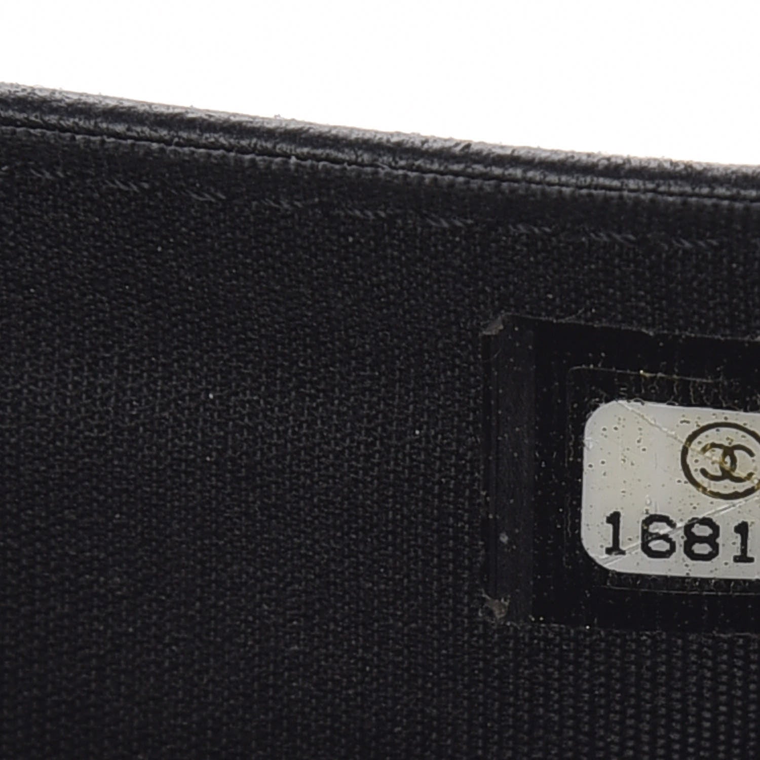 Chanel Lambskin Quilted Boy Zipped Pocket Wallet Black 9 of 9