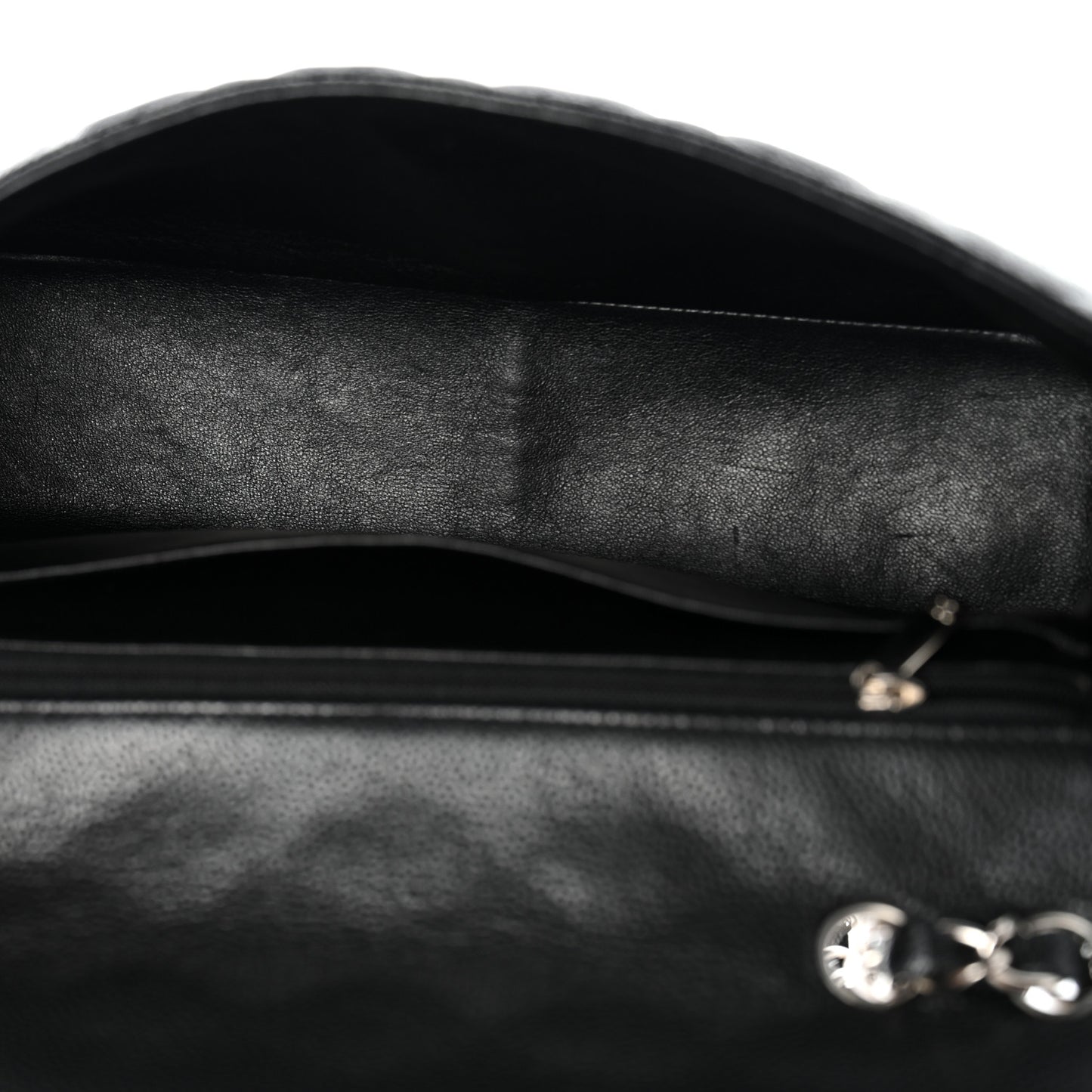 Caviar Quilted Jumbo Single Flap Black