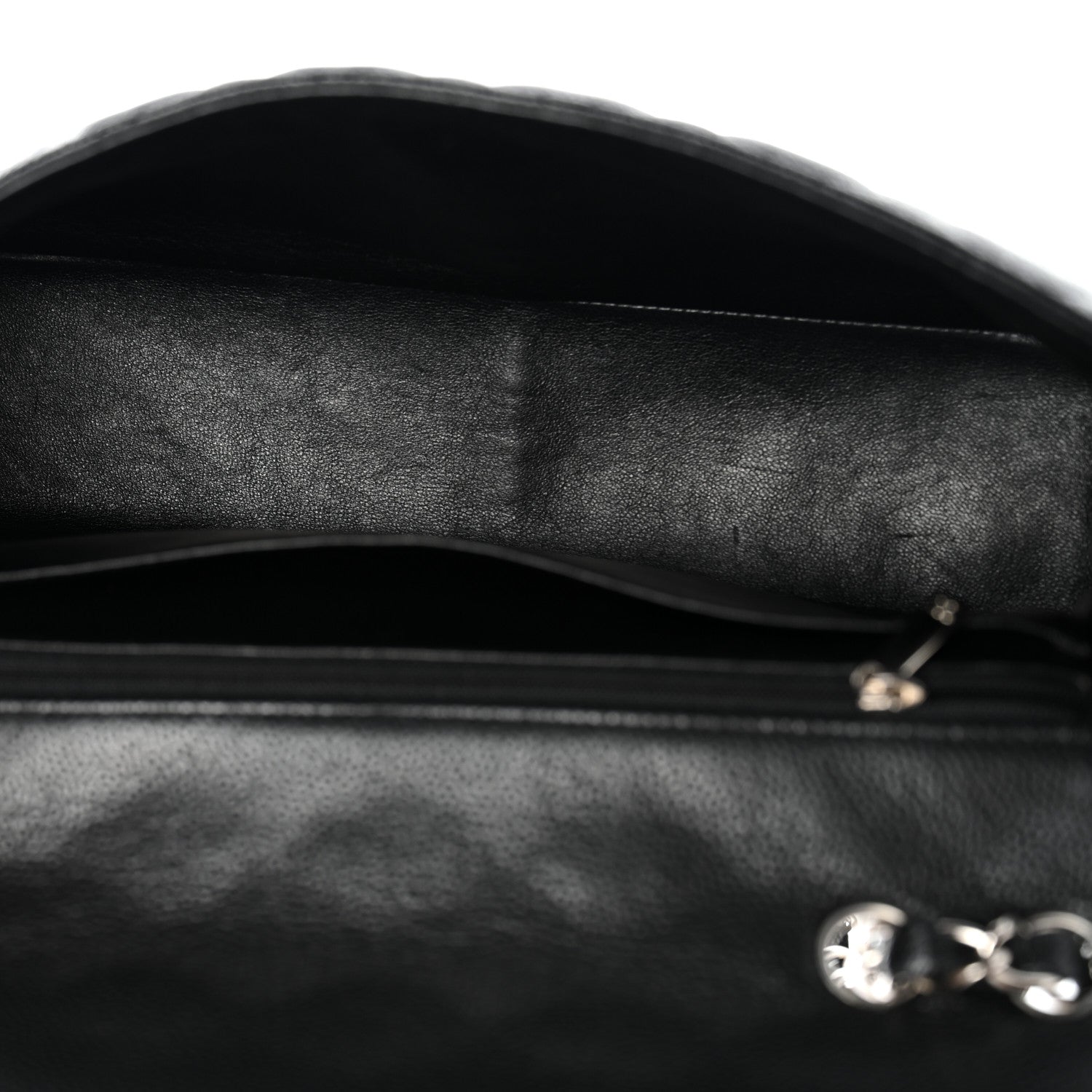 Chanel Caviar Quilted Jumbo Single Flap Black 5 of 11