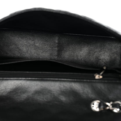 Chanel Caviar Quilted Jumbo Single Flap Black 5 of 11