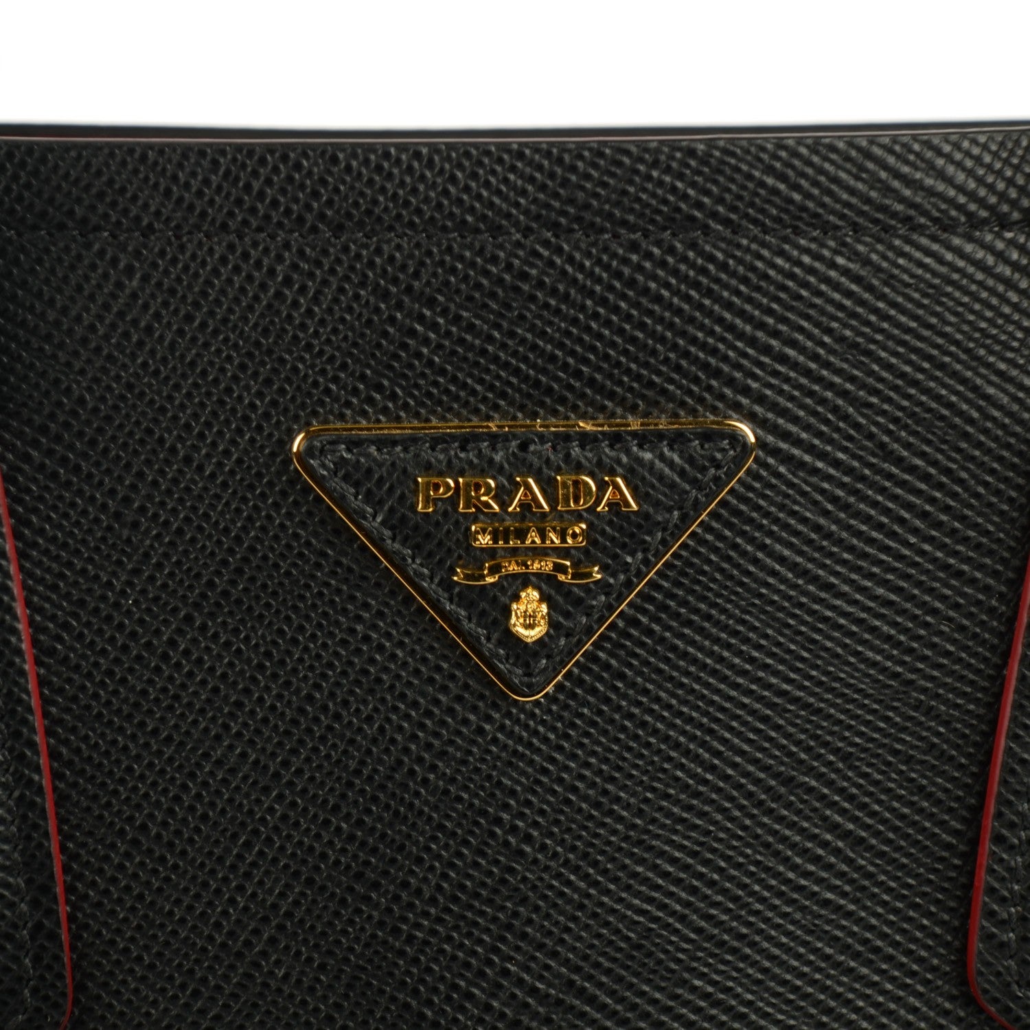 Prada Saffiano Cuir Large Double Bag Nero Black 14 of 24