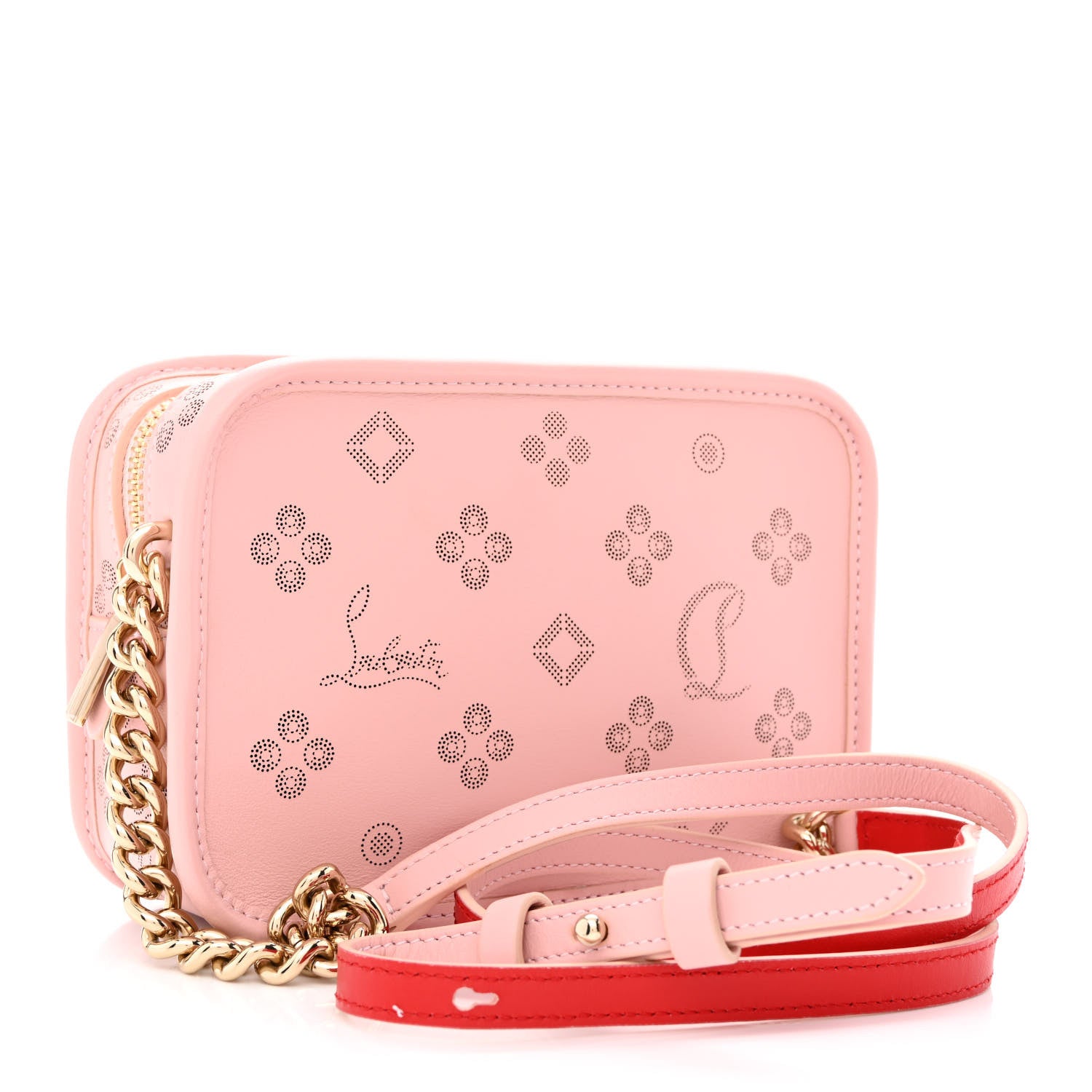 Christian Louboutin Calfskin Small Radioloubi Rosy 3 of 9