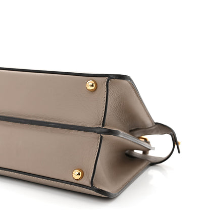 Fendi Vitello Seta Chenille FF Medium Peekaboo I SEE U Satchel Tortora Nuvola 12 of 14