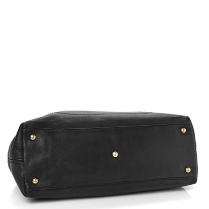 Salvatore Ferragamo Calfskin Wanda Tote Black 4 of 10