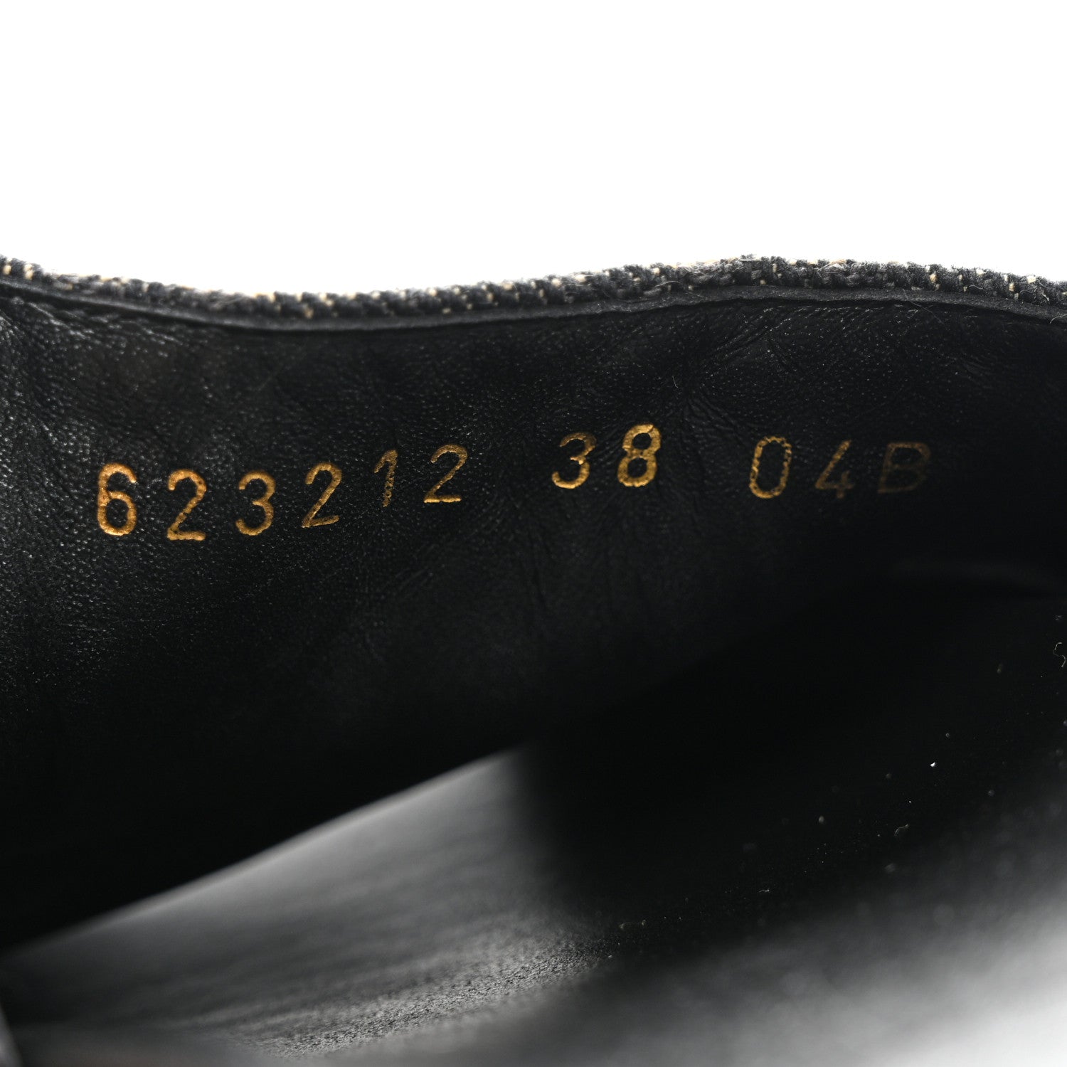Gucci Jacquard Black Denim GG Monogram Angelina Platform 55mm Slide Sandals 38 Black Ivory 8 of 9