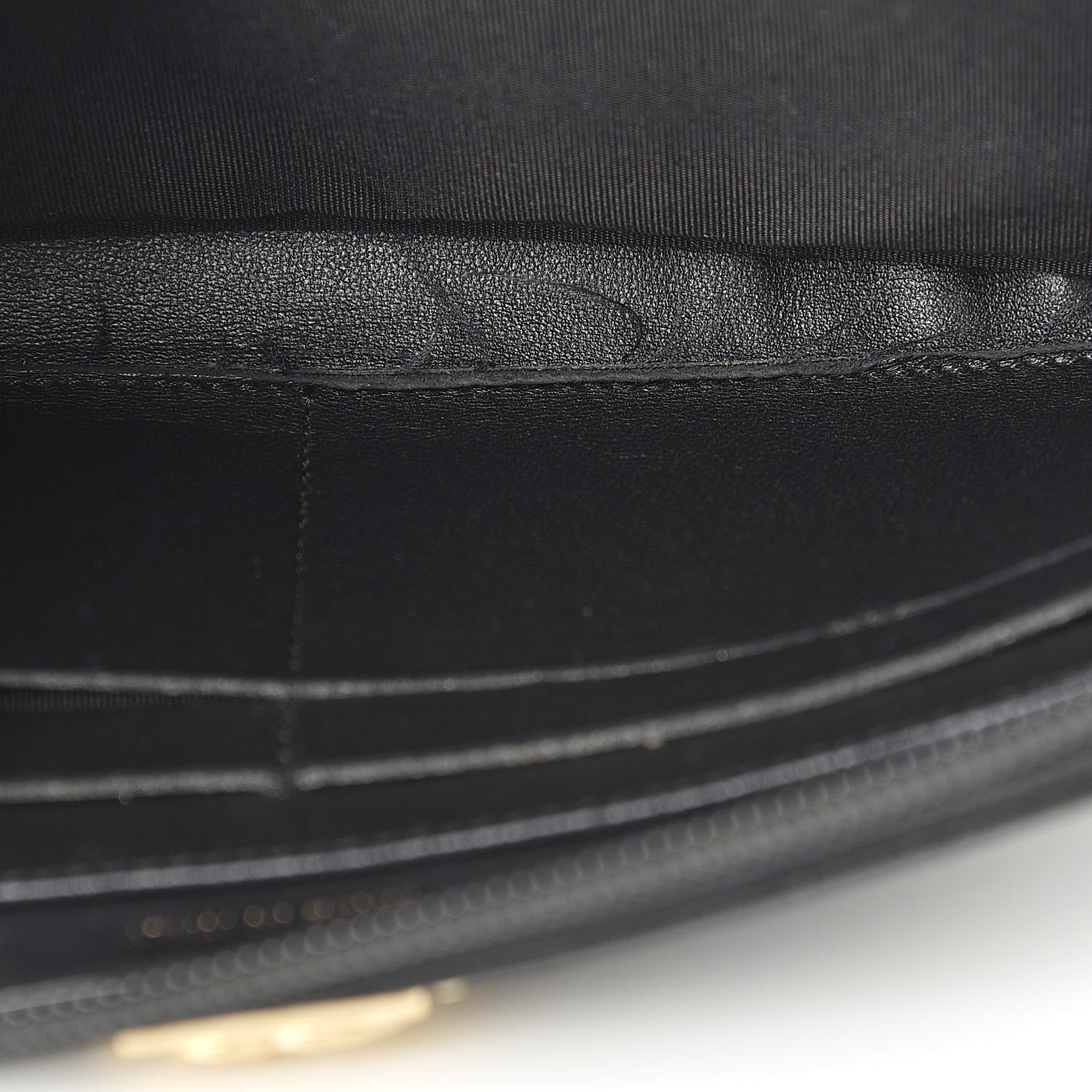Chanel Lambskin Quilted Boy Zip Around Wallet Black 11 of 13