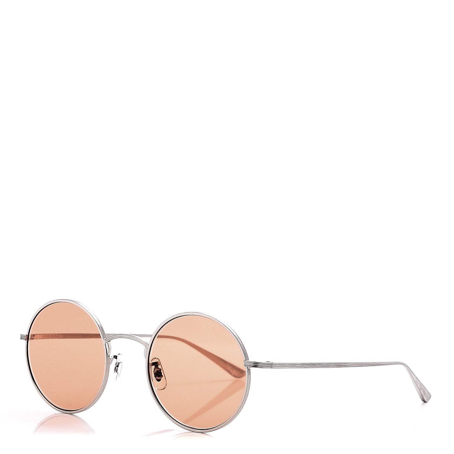 Oliver Peoples The Row After Midnight Round Sunglasses Pewter Pink 1 of 9