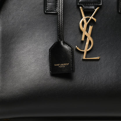 Saint Laurent Calfskin Monogram Baby Cabas Black 10 of 10