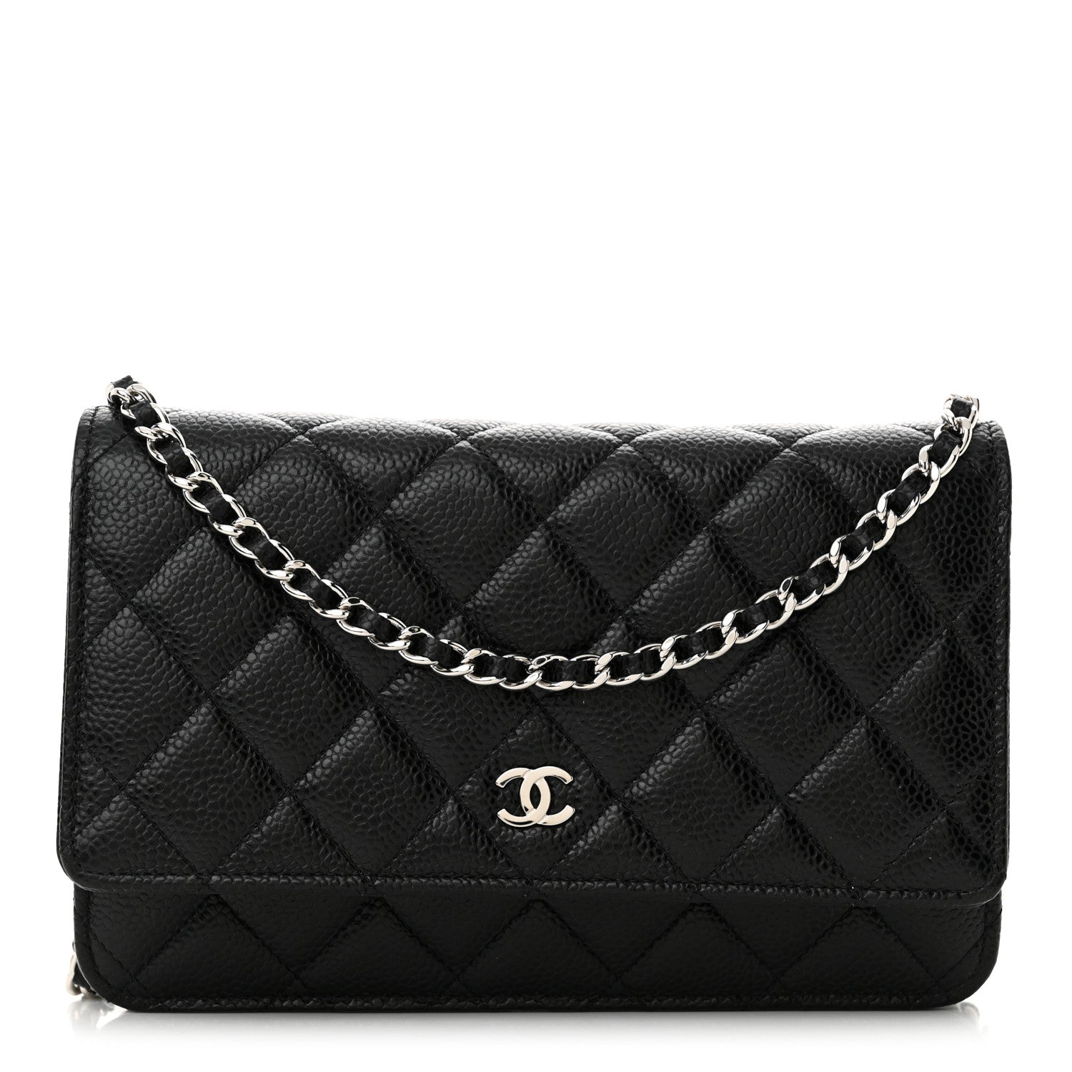 Chanel Caviar Quilted Wallet on Chain WOC Black 1 of 12