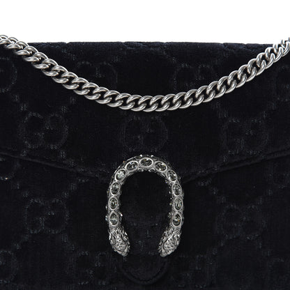 Gucci Velvet GG Monogram Mini Dionysus Chain Wallet Black 9 of 9