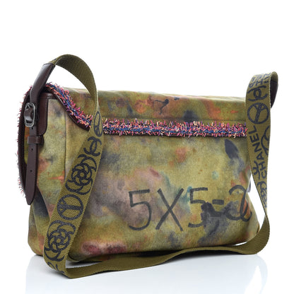 Chanel Washed Toile Graffiti On The Pavements Messenger Khaki Multicolor 3 of 13