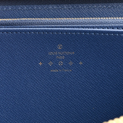 Louis Vuitton Monogram Denim Zippy Wallet NM Blue 5 of 10