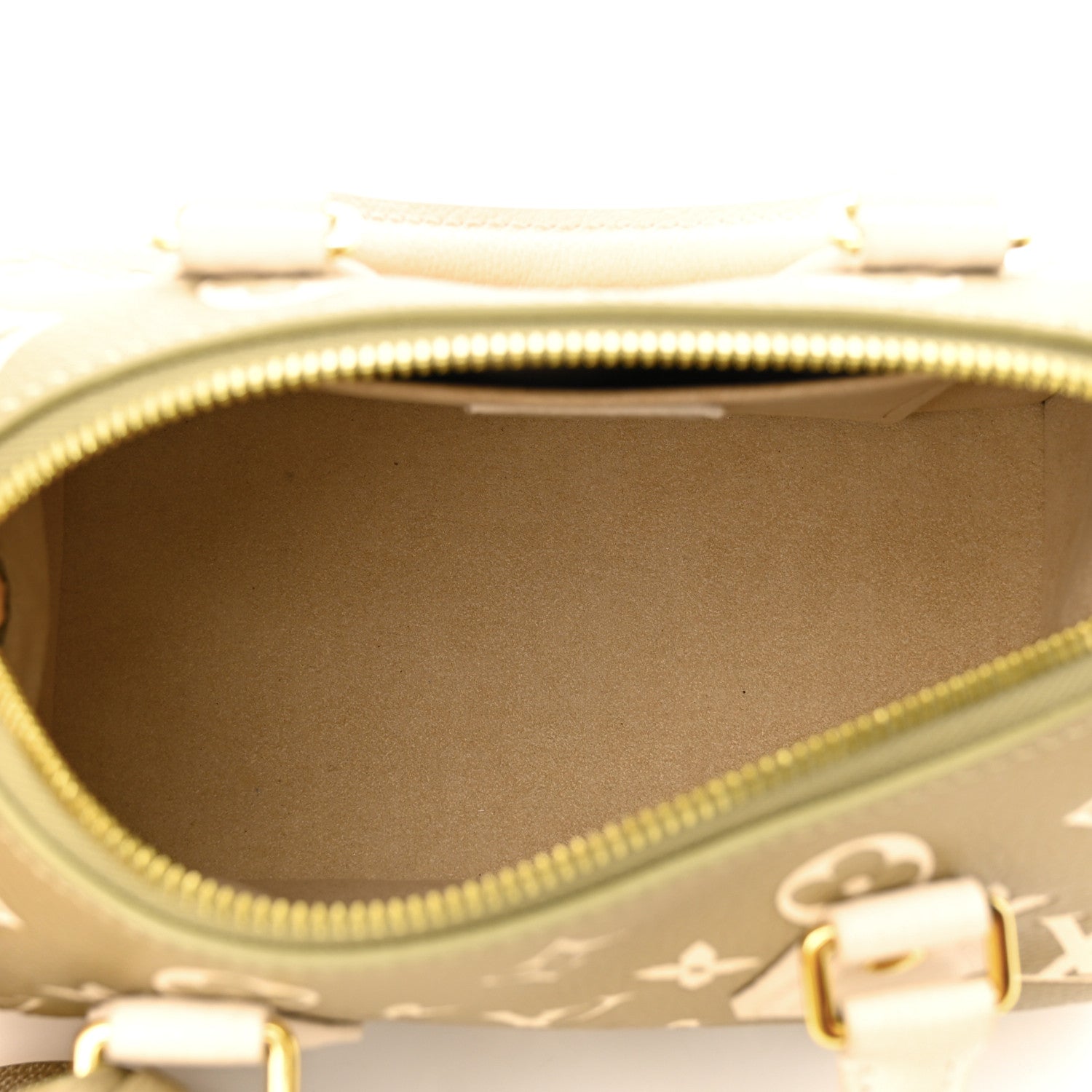 Louis Vuitton Empreinte Monogram Spring in the City Speedy Bandouliere 20 Kaki Beige Cream 5 of 12