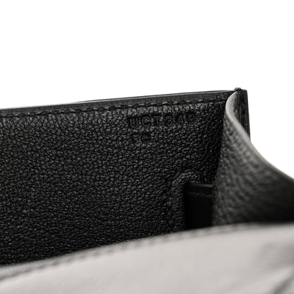 Hermes Evercolor Kelly Depeches 25 Pouch Black 7 of 11