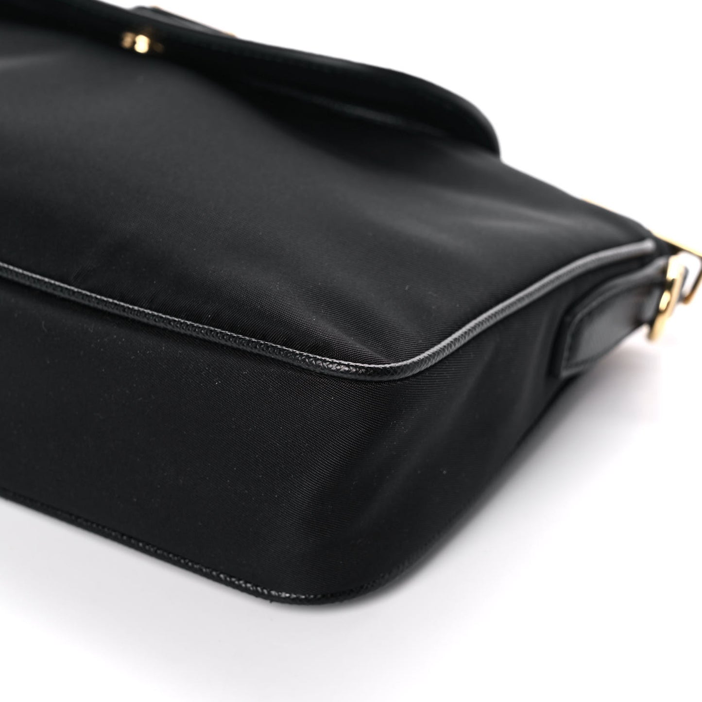 Tessuto Nylon Saffiano Crossbody Bag Black