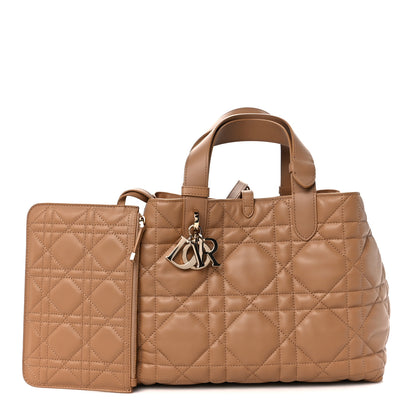 Christian Dior Calfskin Macrocannage Medium Toujour Powder Tan 3 of 14