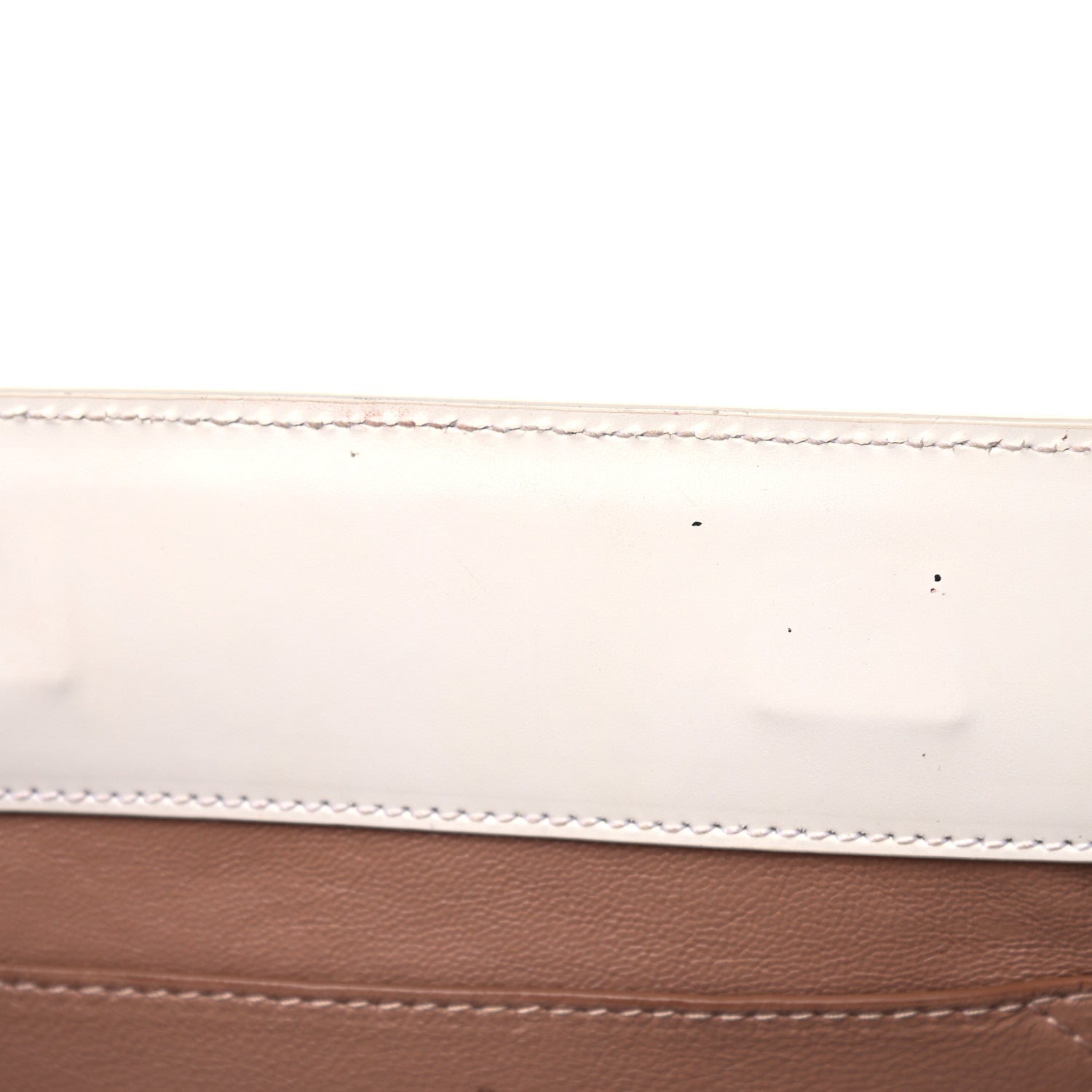 Alaia Calfskin Laser Cut Clutch White 11 of 15