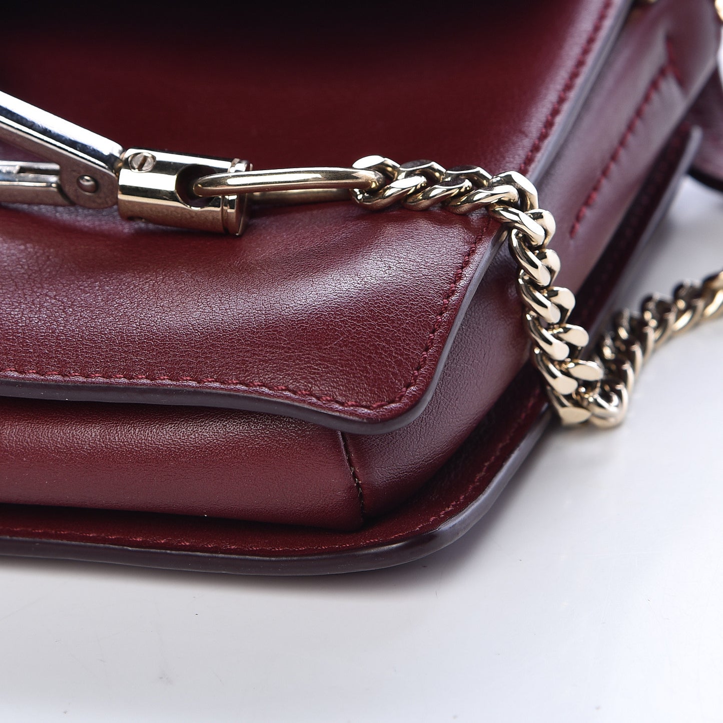 Suede Calfskin Small Faye Shoulder Bag Plum Purple