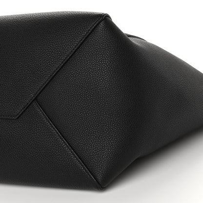 Celine Soft Grained Calfskin Medium Belt Cabas Phantom Black 10 of 11