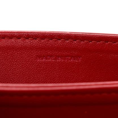 Celine Shiny Calfskin Medium Triomphe Red 7 of 10