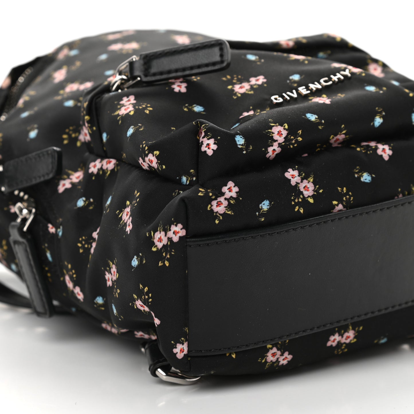 Tech Twill Nylon Hibiscus Print Nano Backpack Multicolor