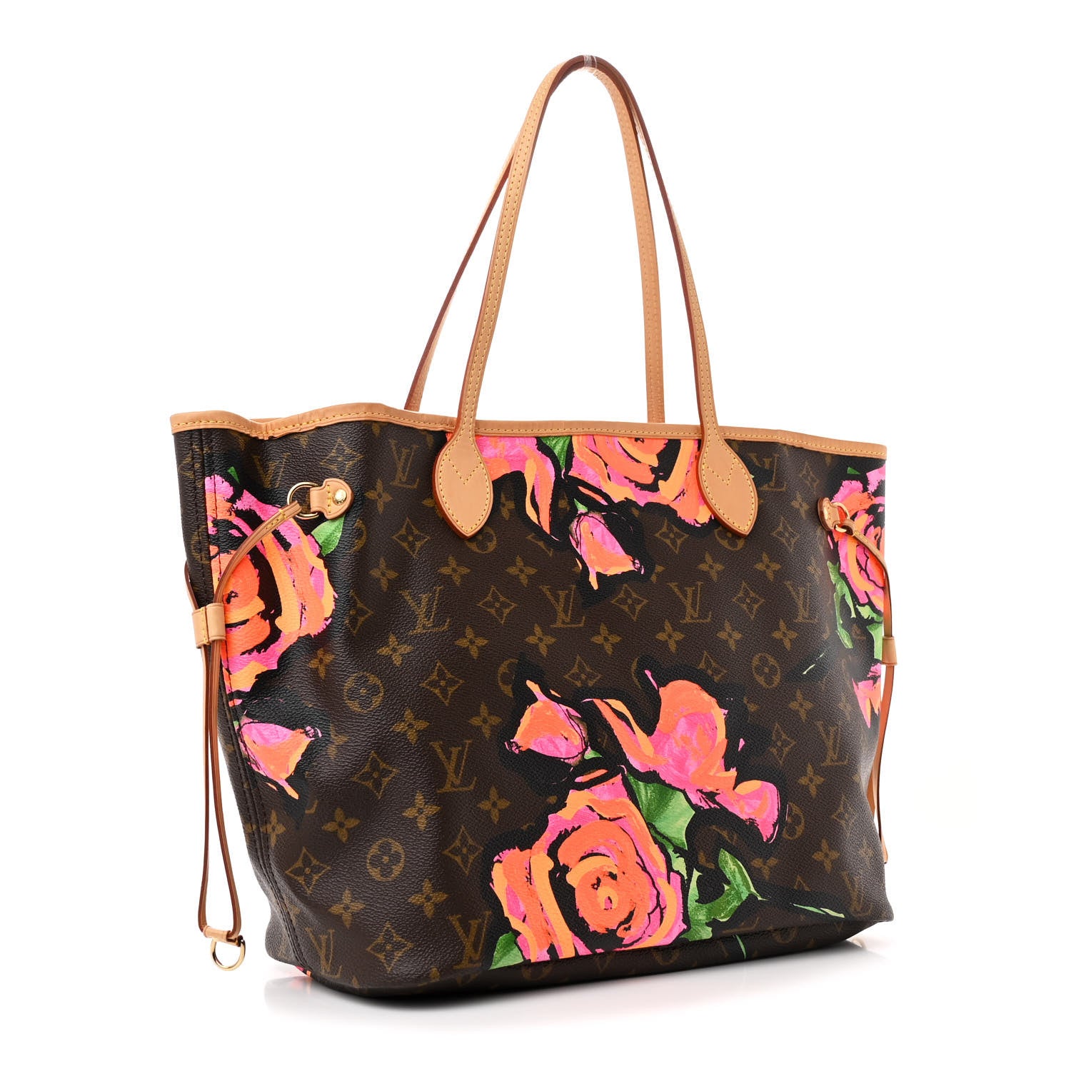 Louis Vuitton Monogram Roses Neverfull MM 3 of 9