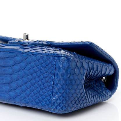 Chanel Snakeskin Mini Rectangular Flap Blue 11 of 11