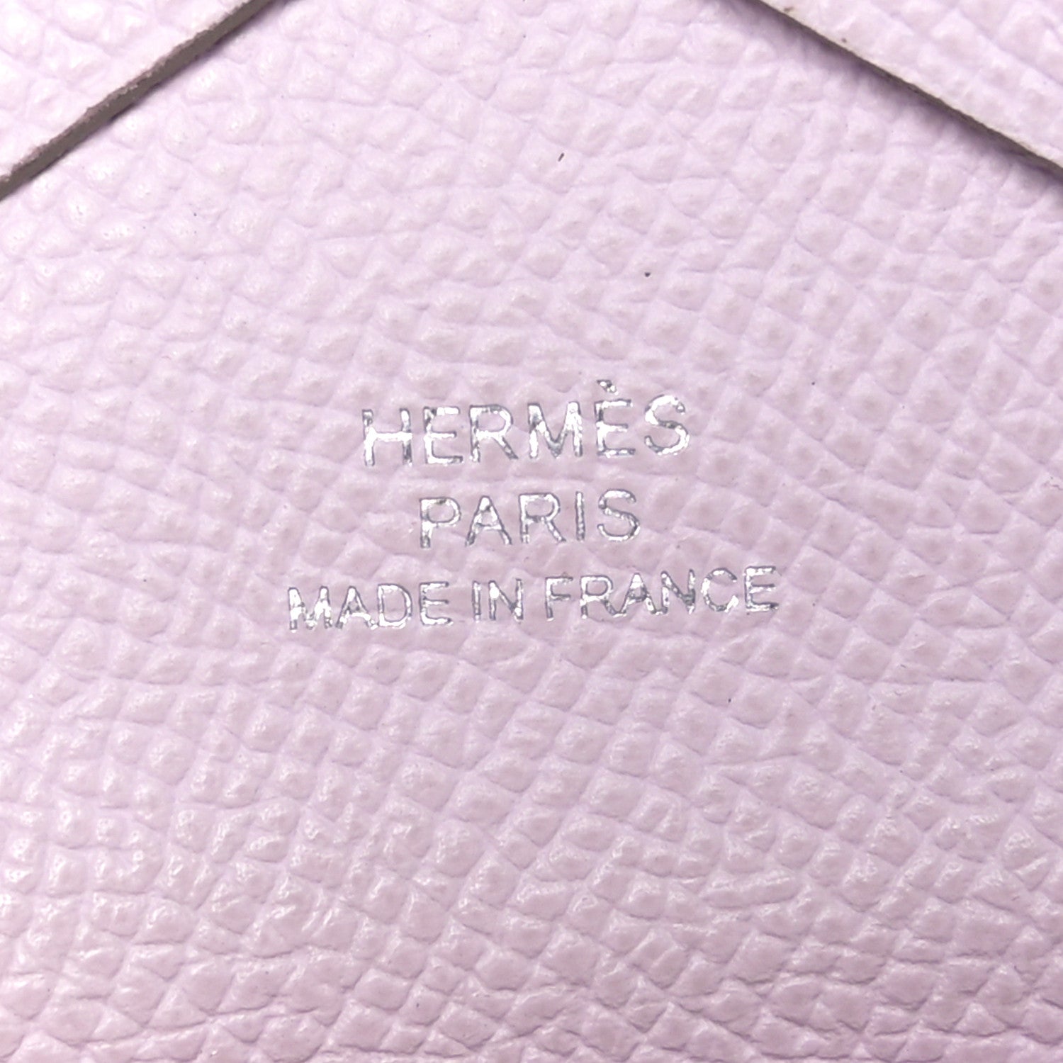 Hermes Epsom Calvi Duo Card Case Mauve Pale 5 of 10