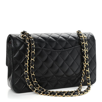 Chanel Lambskin Quilted Medium Double Flap Black 3 of 12