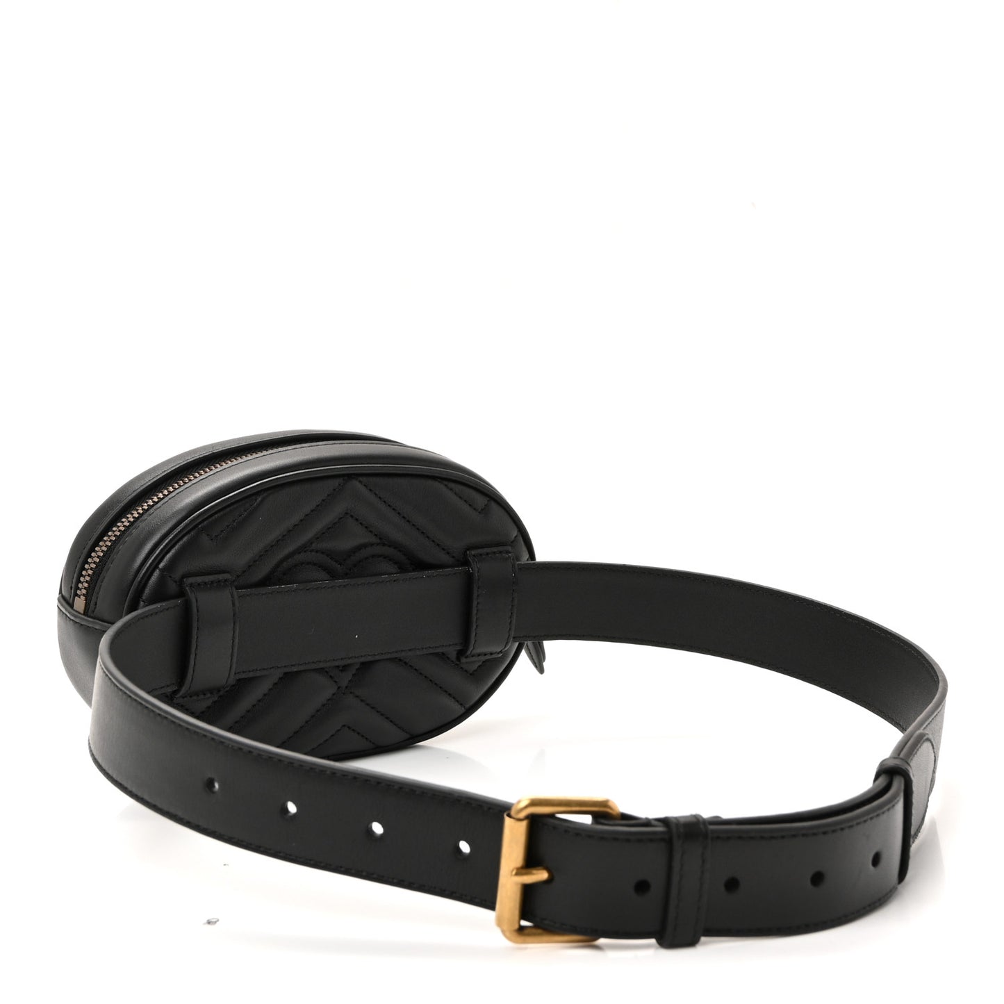 Calfskin Matelasse GG Marmont Belt Bag 85 34 Black