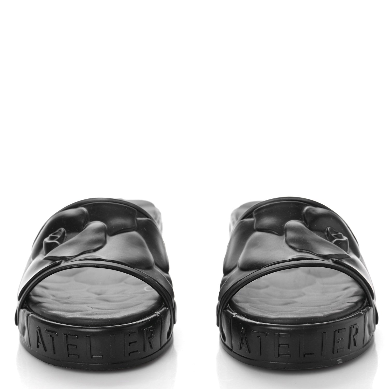 Valentino Garavani Rubber Atelier 03 Rose Edition 25/40mm Platform Slide Sandals 35 Black 2 of 8