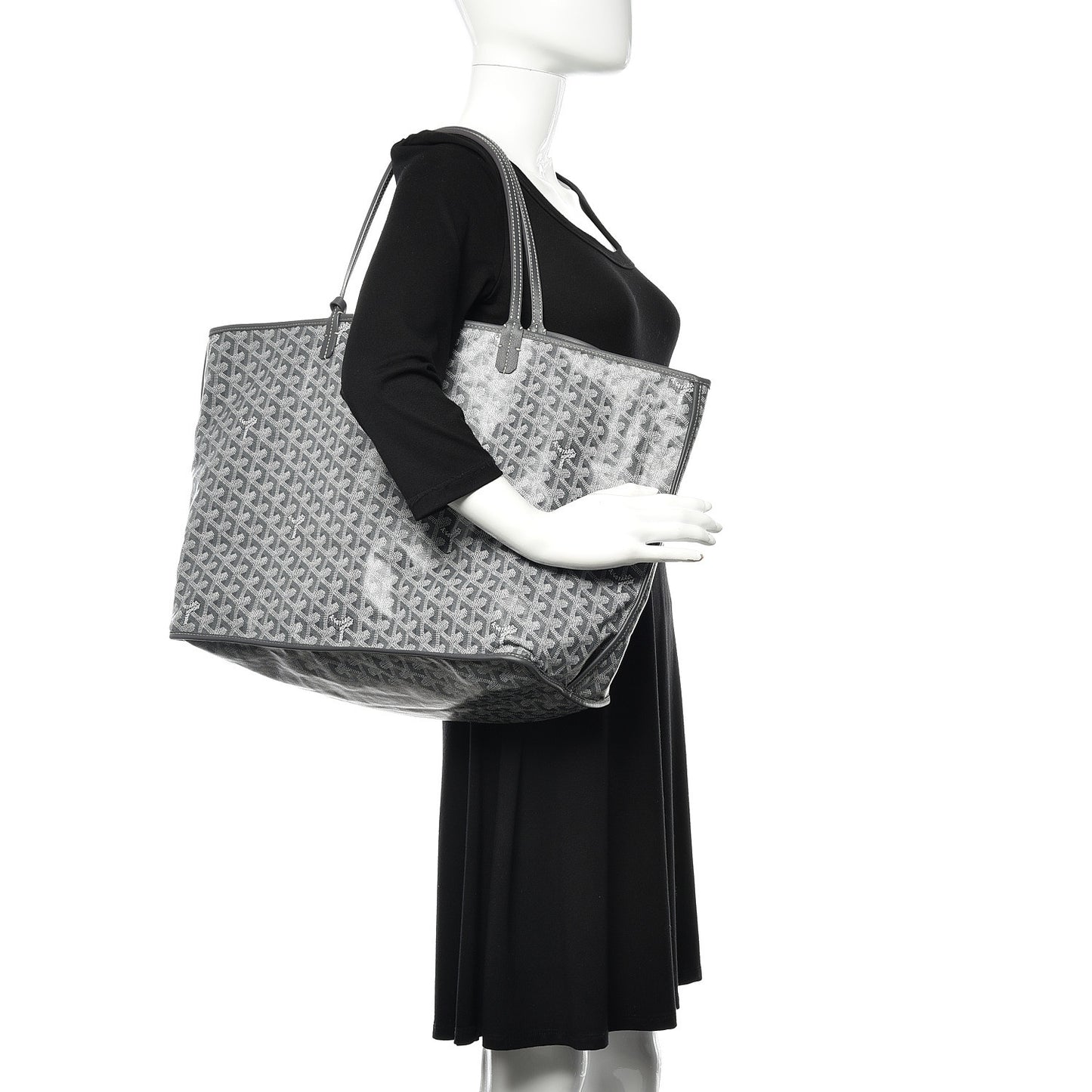 Goyardine Reversible Anjou GM Grey