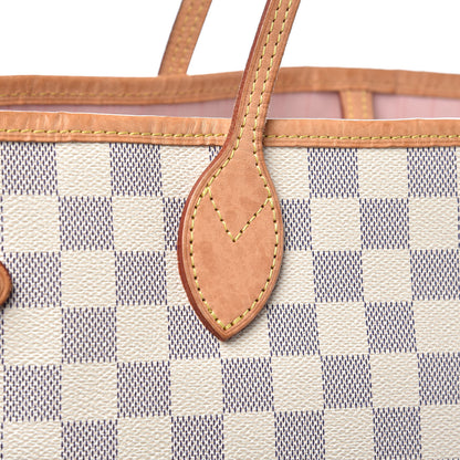 Louis Vuitton Damier Azur Neo Neverfull MM Rose Ballerine 11 of 16
