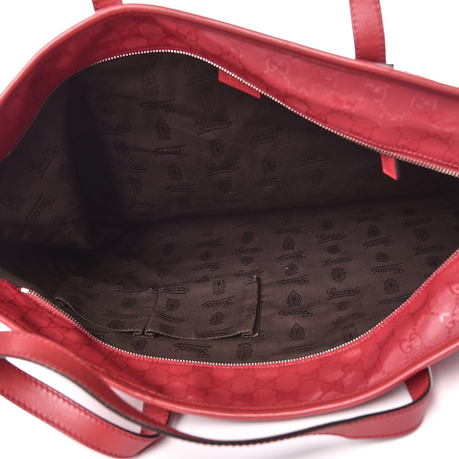 Gucci Imprime Monogram Large Zippered Shopping Tote Rose Blush 5 of 10