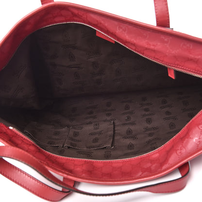 Gucci Imprime Monogram Large Zippered Shopping Tote Rose Blush 5 of 10